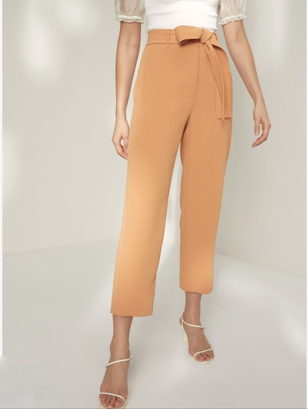 Aritzia Wilfred Tie-Front Pant Orange Size 2